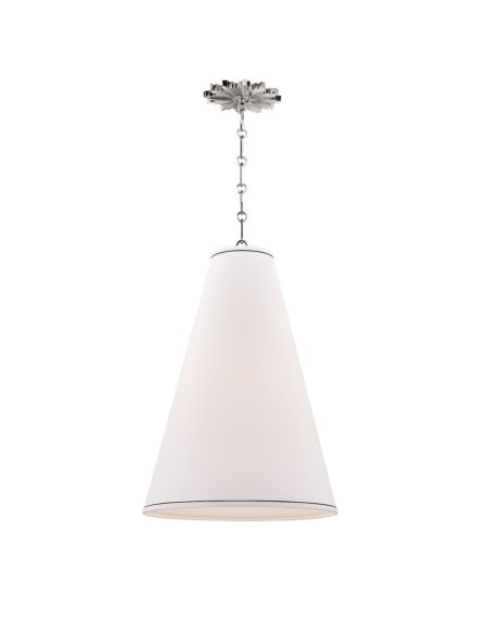  Worth Pendant Light in Polished Nickel