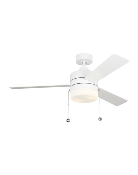 Visual Comfort Fan Syrus 2-Light 52" Indoor Ceiling Fan in Matte White