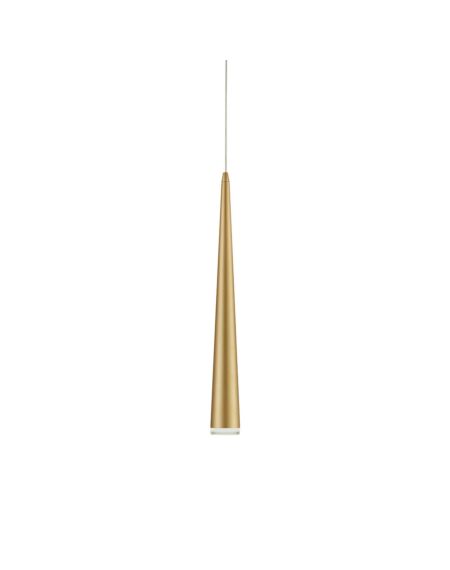 Mina LED Pendant in Brushed Gold