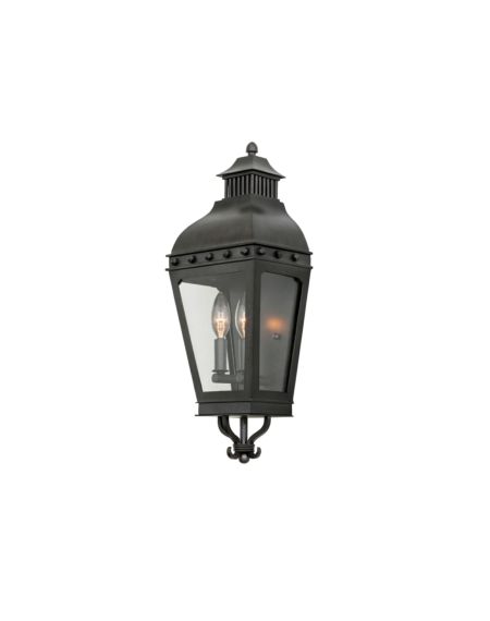Kalco Winchester Outdoor 2 Light 20 Inch Outdoor Wall Light in Aged Iron