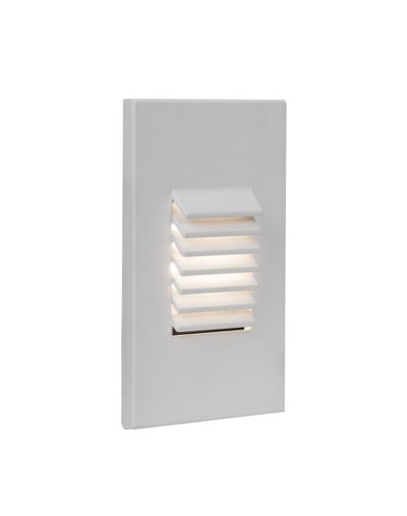4061 1-Light LED Step and Wall Light in White with Aluminum