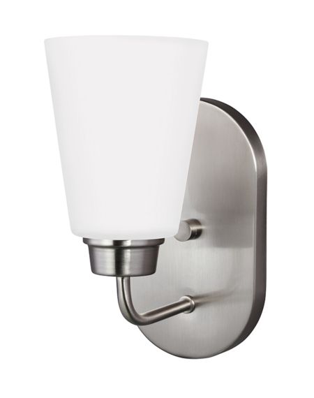 Generation Lighting Kerrville 10" Wall Sconce in Brushed Nickel