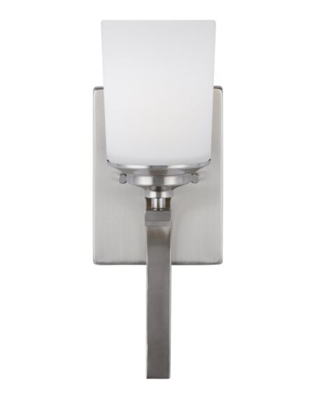 Kemal 1-Light Bathroom Vanity Light Sconce in Brushed Nickel