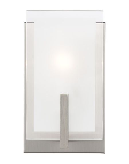 Visual Comfort Studio Syll Bathroom Vanity Light in Brushed Nickel