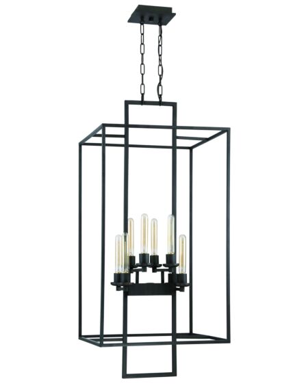 Craftmade Cubic 8-Light 21" Foyer Light in Aged Bronze Brushed