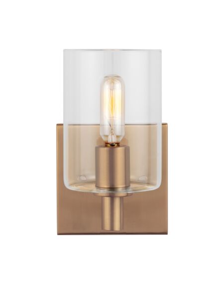 Fullton 1-Light Bathroom Vanity Light in Satin Brass