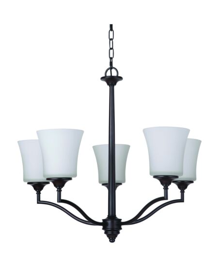 Craftmade Helena 5-Light Transitional Chandelier in Oiled Bronze