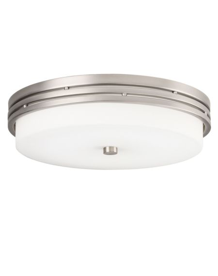 Ceiling Space Etched Opal Ceiling Light