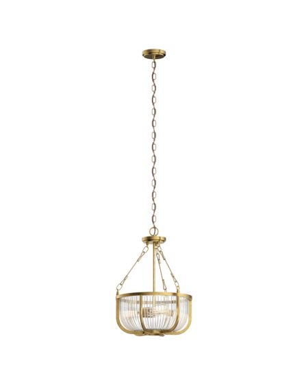  Roux Pendant Light in Natural Brass
