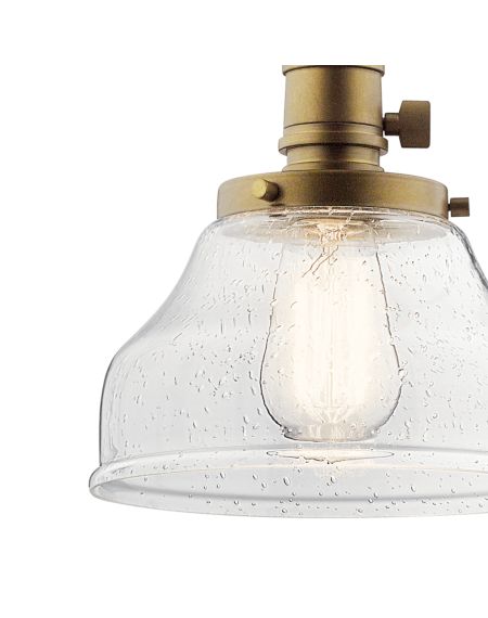 Avery Pendant in Natural Brass