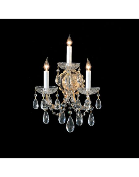 Maria Theresa 3-Light Swarovski Elements Crystal Sconce