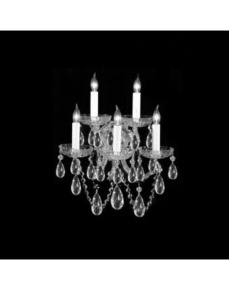 Maria Theresa 5-Light Swarovski Elements Crystal Sconce