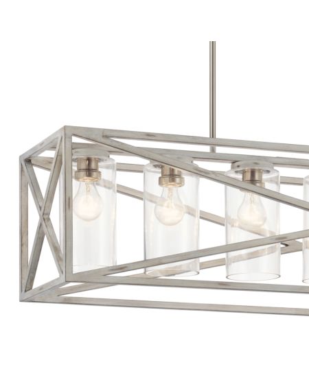  Moorgate 7-Light Rustic Chandelier in Distressed Antique White