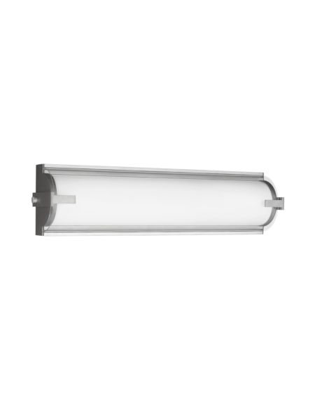 Generation Lighting Braunfels 2-Light LED Bathroom Vanity Light in Satin Aluminum