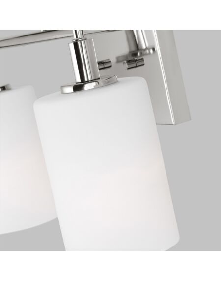 Oak Moore 4-Light LED Bathroom Vanity Light in Chrome