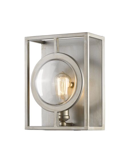 Z-Lite Port 1-Light Wall Sconce In Antique Silver