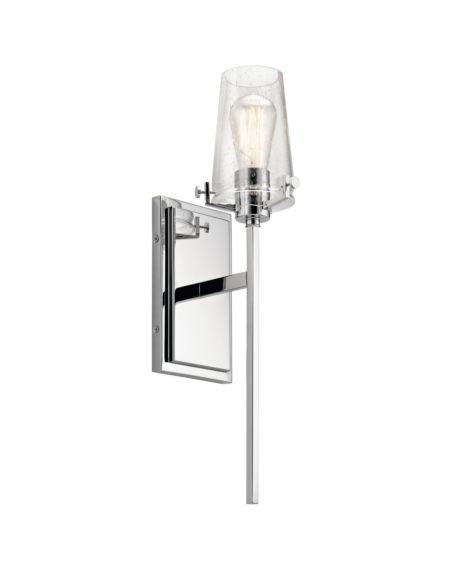 Clear Seeded Wall Sconce