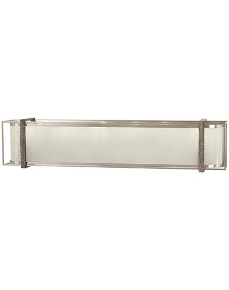 Minka Lavery Tyson's Gate 6 Light 32 Inch Bathroom Vanity Light in Brushed Nickel with Shale Wood