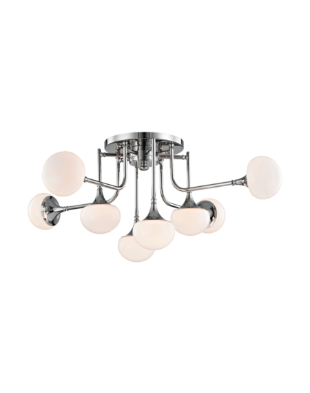  Fleming Ceiling Light in Polished Nickel