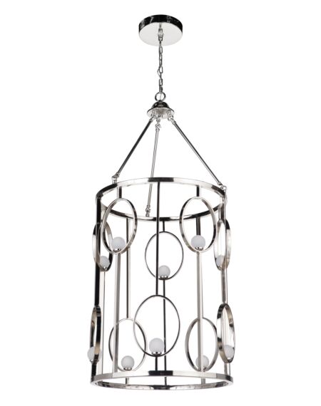 Craftmade Indy 10-Light 23" Foyer Light in Polished Nickel