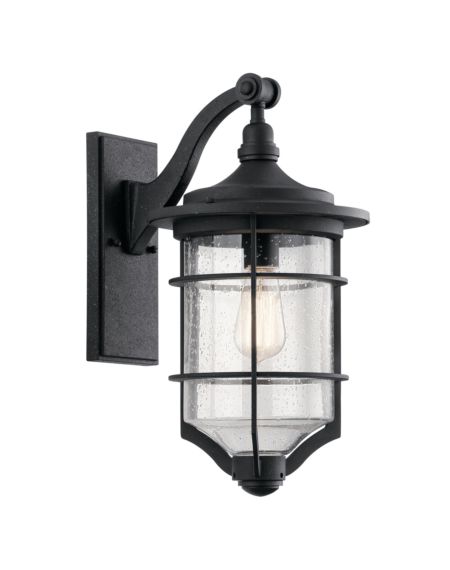 Kichler Royal Marine 18.25 Inch Outdoor Wall Sconce in Distressed Black