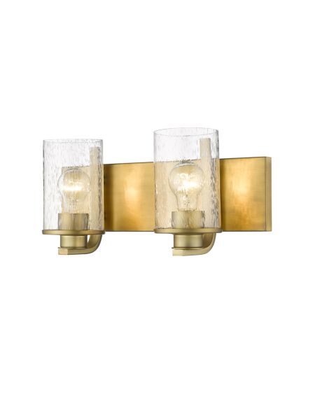 Z-Lite Beckett 2-Light Bathroom Vanity Light In Olde Brass