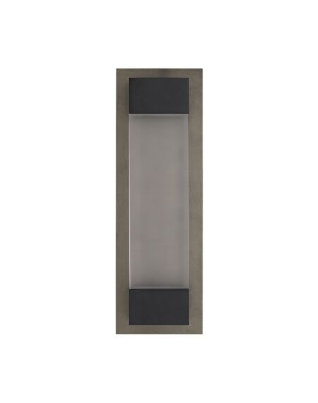 Charlie 2-Light LED Outdoor Wall Sconce in Aged Brass