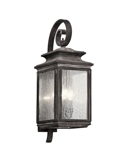 Kichler Wiscombe Park 4 Light 26.25 Inch Large Outdoor Wall in Weathered Zinc