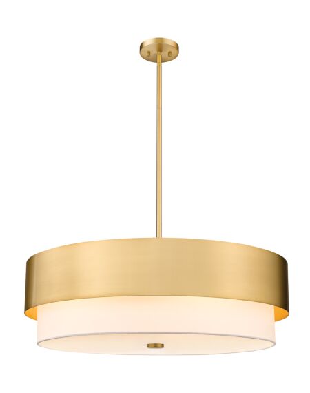 Counterpoint 6-Light Pendant in Modern Gold