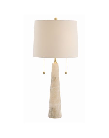  Sidney Lamp in Snow Marble/Brass