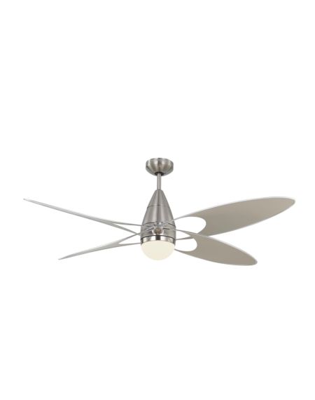 Generation Lighting Butterfly 54" Indoor Ceiling Fan in Brushed Steel