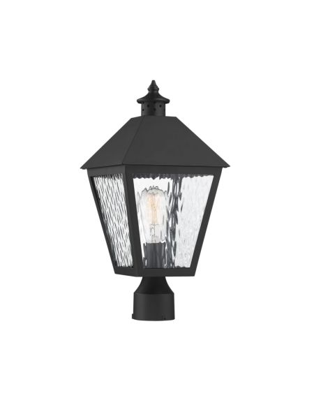 Savoy House Harrison 1 Light Outdoor Post Lantern in Matte Black