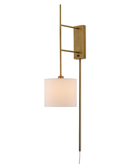 Currey & Company 46" Savill Wall Sconce in Antique Brass