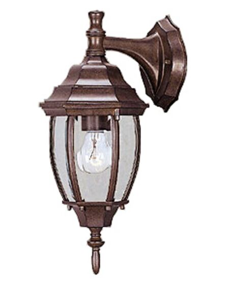 Wexford 1-Light Wall Sconce in Burled Walnut