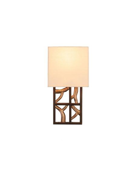 Kalco Hudson 13 Inch Wall Sconce in Bronze Gold