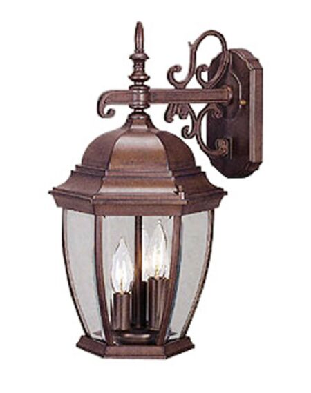 Wexford 3-Light Wall Sconce in Burled Walnut