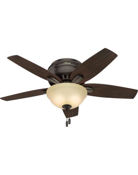 Newsome 52-inch 2-Light Indoor Roasted Walnut Ceiling Fan