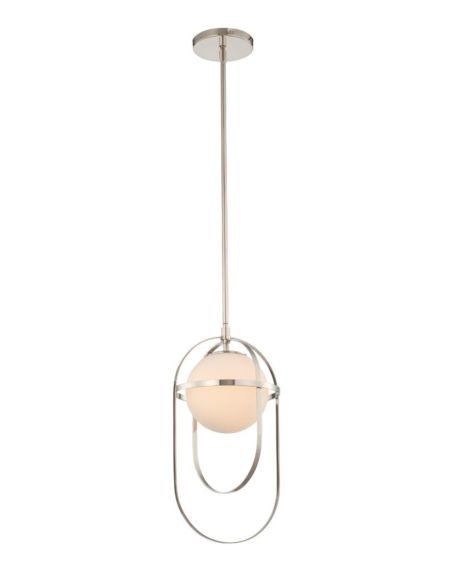  Lennox Contemporary Chandelier in Polished Nickel