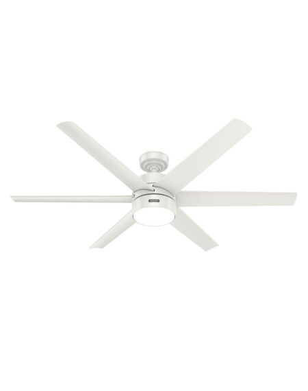 Solaria 1-Light 60" Ceiling Fan in Fresh White