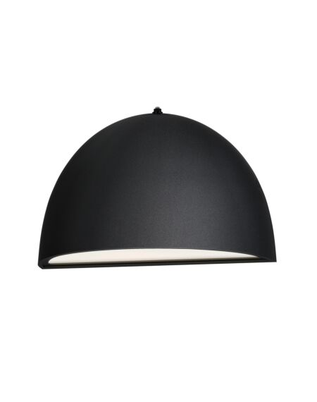 Pathfinder 1-Light LED Outdoor Wall Sconce in Black
