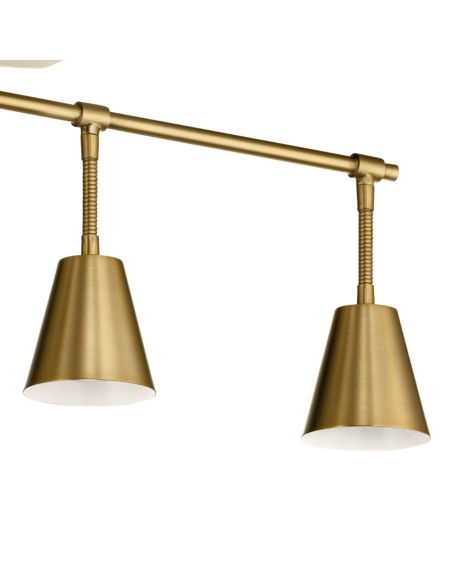 Sylvia Ceiling Light in Brushed Natural Brass