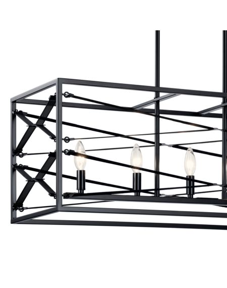  Sevan 5-Light Contemporary Chandelier in Black