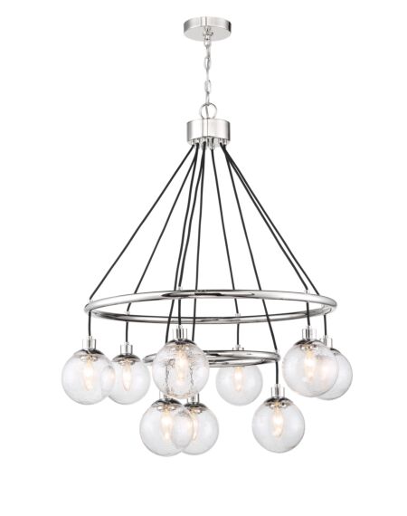 Craftmade Que 9-Light Chandelier in Chrome