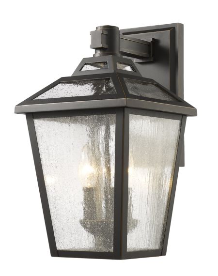 Z-Lite Bayland 3-Light Outdoor Wall Sconce In Oil Rubbed Bronze
