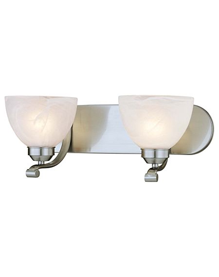Minka Lavery Paradox 2 Light 18 Inch Bathroom Vanity Light in Brushed Nickel