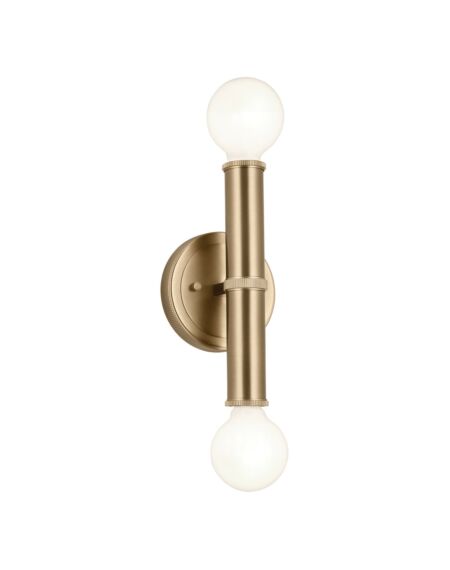 Torche 2-Light Wall Sconce in Champagne Bronze