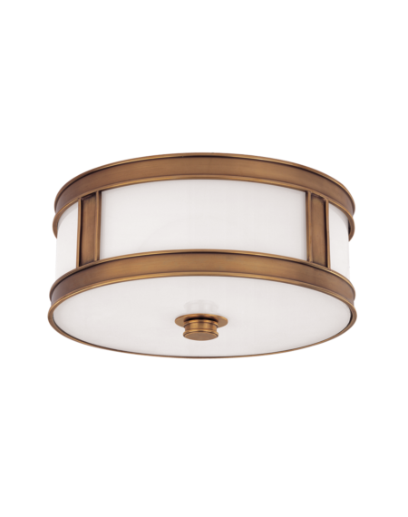  Patterson Ceiling Light in Aged Brass