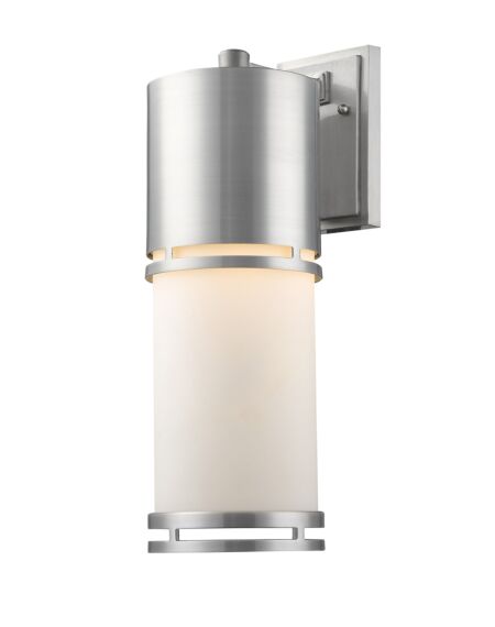 Z-Lite Luminata 1-Light Outdoor Wall Sconce In Brushed Aluminum