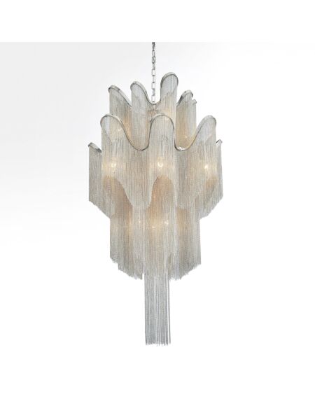 CWI Lighting Daisy 16 Light Down Chandelier with Chrome finish