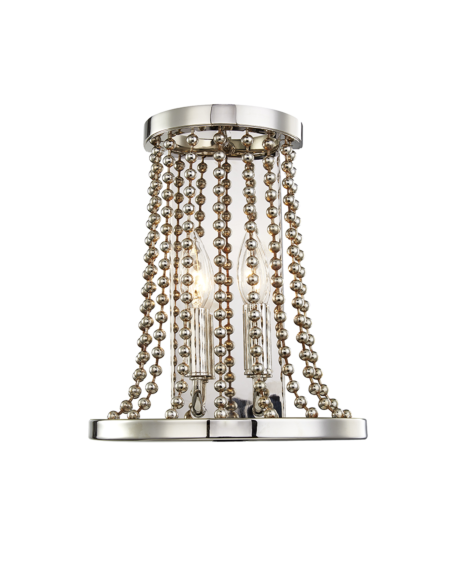  Spool Wall Sconce in Polished Nickel